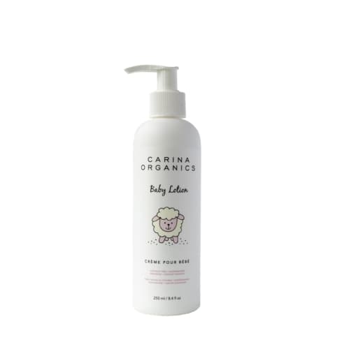 Carina Organics Extra Gentle Baby Lotion, Organic & Natural, for Sensitive Skin, Whole Body, 250 ml, White