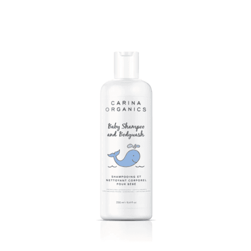 Carina Organics Baby Shampoo and Body Wash, 250 ml, White