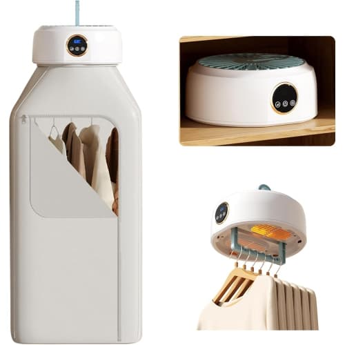 Portable Clothes Dryer,Small Compact Foldable Electric Drying Machine with Dry Bag,Quick Portable Dryer Machine for Travel RV Hotel Apartment