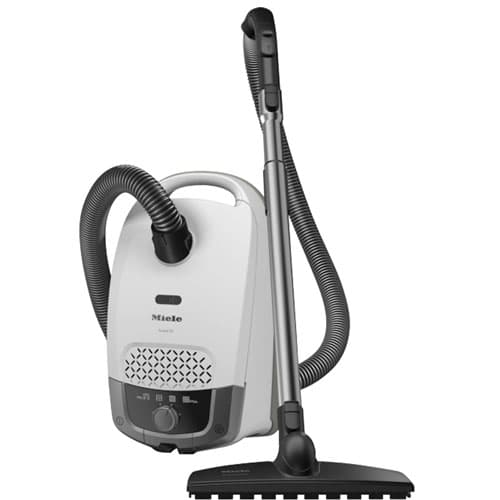 Miele Guard S1 Parquet Flex Canister Vacuum for Hardwood with Parquet Twister Head, 99.99% Filtration, Auto Cord Rewind - Brilliant White