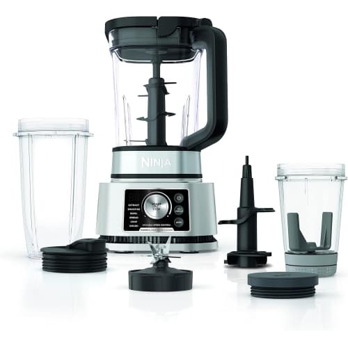 Ninja Foodi Power Blender & Processor System with Smoothie Bowl Maker and Nutrient Extractor, Black/Silver (SS351C) - Canadian Edition 72oz