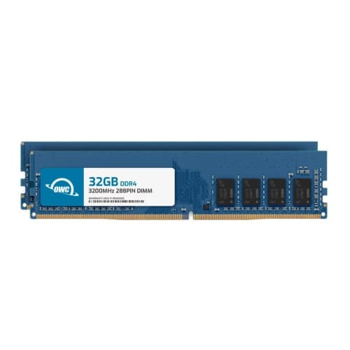 OWC 64GB (2x32GB) DDR4 3200MHz PC4-25600 CL22 2RX8 Non-ECC UDIMM 1.2V 288-pin Desktop Memory RAM Upgrade for PC