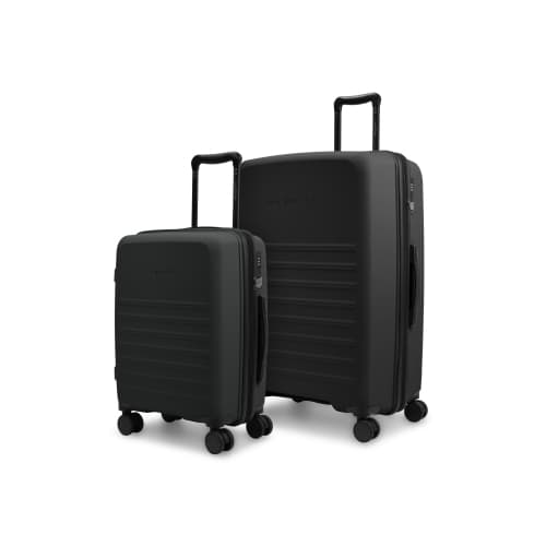 Bugatti - Seoul 2 Piece Hardside Luggage Set with Expansion - Black