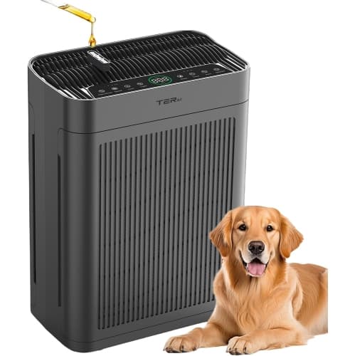 Air Purifiers for Home Large Room Up to 3000 Sq Ft with Washable Filters, H13 HEPA, Dual-Sided Air Intake, PM2.5 Sensor, 22dB Quiet Air Cleaner for Bedroom, Pets, Dust