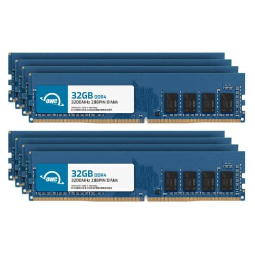 OWC 256GB (8x32GB) DDR4 3200MHz PC4-25600 CL22 2RX8 Non-ECC UDIMM 1.2V 288-pin Desktop Memory RAM Upgrade for PC
