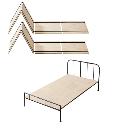 VEVOR 8 Piece Twin Size Bunkie Board,0.4 in Foldable Bed Board Slats with Connection, Wooden Mattress Support for Twin Size Bed,Support under Mattress Boards,Ready to Use,Burlywood