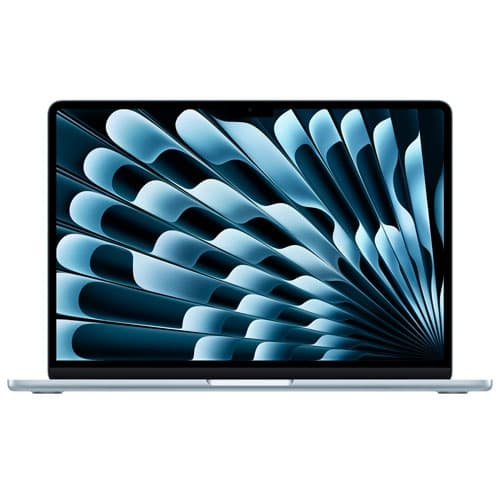 Refurbished (Excellent) - Apple MacBook Air 13.6" w/ Touch ID (2025) - Sky Blue (Apple M4 / 16GB RAM / 256GB SSD) - English