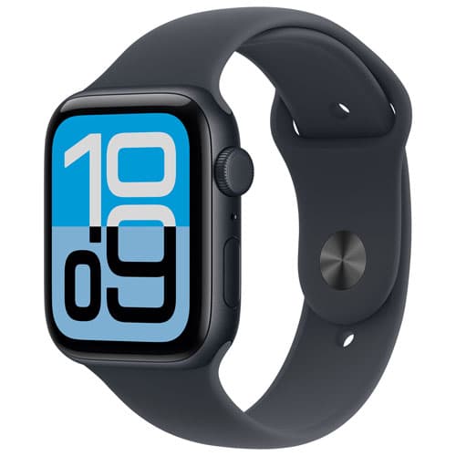 Apple Watch SE 3 (GPS + Cellular) 40mm Midnight Aluminum Case with Midnight Sport Band - Medium/Large