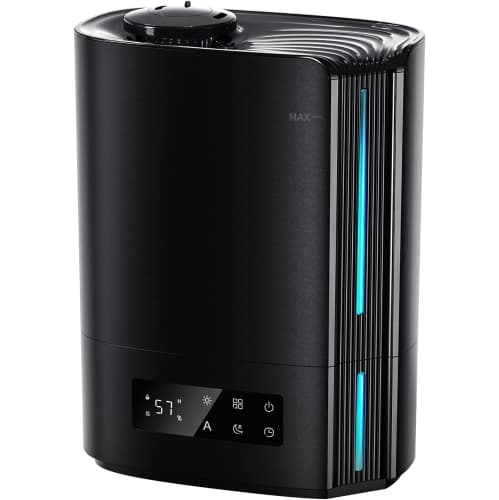 6L Humidifiers for Bedroom Large Room, Ultrasonic Top Fill Cool Mist Humidifiers & Essential Oil Diffuser for Baby, Nursery, Plants, Last up to 60 Hours, Smart Humidistat Control,