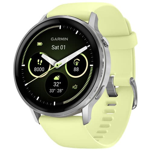 Garmin Venu 4 45mm Smartwatch - Silver/Citron