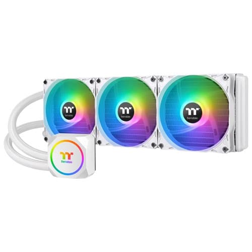 Refurbished (Good) Thermaltake TH360 ARGB 120 mm Liquid CPU Cooler - White