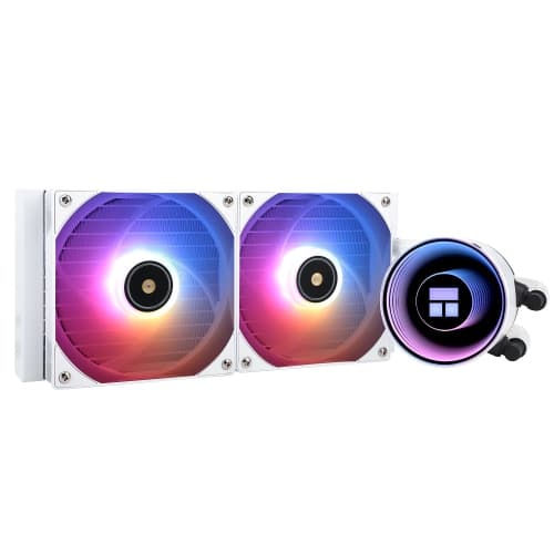 Frozen Notte 240 White ARGB V2 Water Cooling CPU Cooler, 240 White CPU Cooler Specifications, Double PWM Fans,S-FDB Bearings, Suitable for AMD/AM4 AM5, Intel LGA 1700/1150/1151/1
