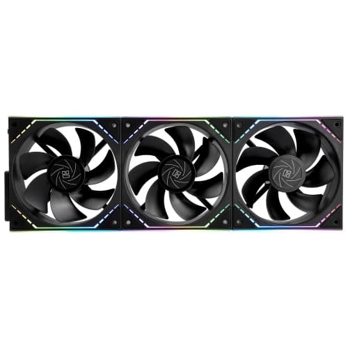 T TL-M12QR X3 Case Fan, CPU Cooler Comes with ARGB Mirror Light Effect,PC PWM Silent Cooling with 1500RPM Speed,Reverse CPU Cooler Fan (120mm, Black)