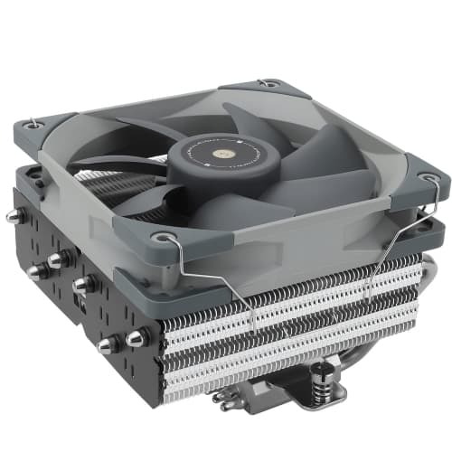 T SI-100 CPU Air Cooler, 6×6mm Heat Pipes, TL-E12 PWM Quiet Fan CPU Cooler with S-FDB V2.0 Bearing, AGHP 3.0 Technology, for AMD AM4 AM5/Intel 1150/1151/1200/1700/2066/1851