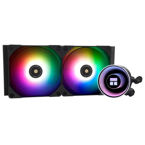 Frozen Notte 240 Black ARGB Water Cooling CPU Cooler, 240 Black CPU Cooler Specifications, Double PWM Fans, S-FDB V2 Bearings, Suitable for AMD/AM4 AM5,Intel LGA 1700/1150/1151/1