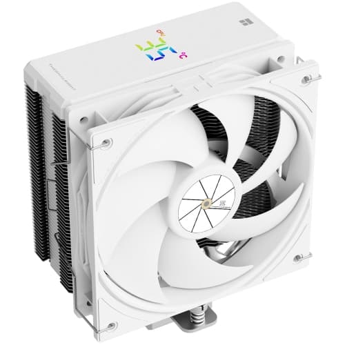 Assassin X 120R Digital White CPU Air Cooler, 2000RPM Speed,4 Heatpipes, 12cm Quiet PWM Fan CPU Cooler, Digital Screen Top Cover,for AM4/AM5,Intel LGA1700/1851/1150/1151/1200, PC