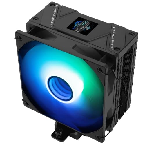 Assassin Spirit 120 Vision ARGB Black CPU Air Cooler, PC Cooling with 1500RPM Speed,240*240 Resolving Power IPS LCD Screen with 1.54in,Computer Cooler for Intel lga1851/1700/115X