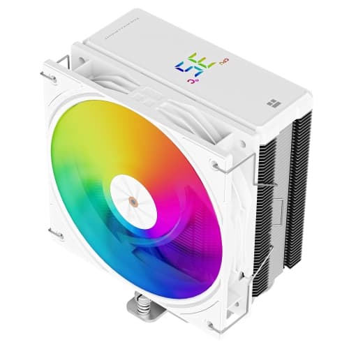 Assassin X 120R Digital ARGB White CPU Cooler, 120mm PWM Quiet CPU Fan, AGHP 4th Technology, Support Intel lga1700/1851/1150/1151/1200,AMD:AM5, Computer Cooler,Digital Screen Top