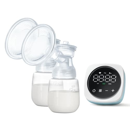 Portable Electric Breast Pump, Hands-Free, LED Display, 3 Modes, 9 Levels, Quiet, 180ml Bottle