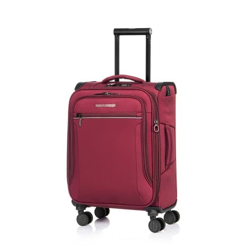 Verage Toledo Carry-on Luggage with Anti-Bacterial Lining, TSA Lock, Anti-theft Zipper, Flashlight & Expandable (Burgundy)