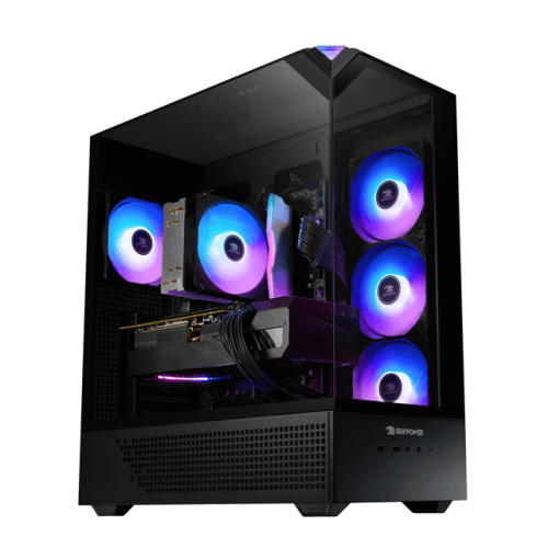 iBUYPOWER Element Gaming PC Desktop, Intel Core i5 14400F, GeForce RTX 5060Ti 8GB, 16GB DDR5 RGB 1TB SSD, Win 11 Home, RGB Keyboard & Mouse, Tempered Glass RGB Gaming Case, Black