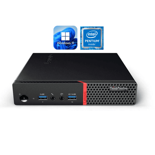 Lenovo M700 Tiny / Pentium G4400T 3.3GHz / 8GB RAM / 240GB SSD / Windows 11 Pro / WiFi - Business Desktop PC Computer - Refurbished (Good)