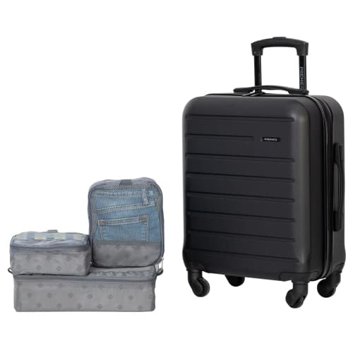 PREMIER 20 Inch Hardside Carry-On Luggage with 3 Packing Cubes. Carry On Suitcase with Wheels