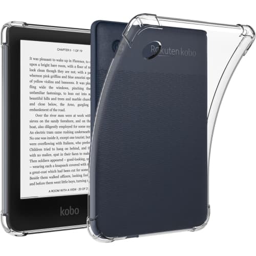 TUDIA SKN for Kobo Clara 2E Case 6" Cover Reinforced Corners Cover - Transparent