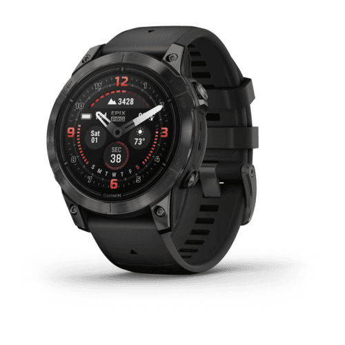 Refurbished (good) - Garmin epix Pro (Gen 2) - Sapphire Edition - 47 mm - Carbon Gray DLC Titanium with Black Band