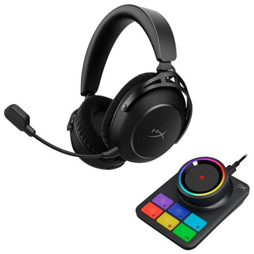 Hyperx Cloud Alpha 2 Pro On-Ear Noise Cancelling True Wireless Headphones for Xbox Series X|S / Xbox One / PC / PS4 / PS5 / Nintendo Switch - Black