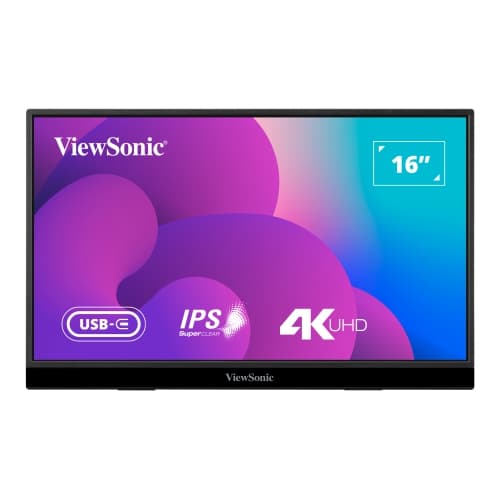 ViewSonic 16" 4K UHD 60 Hz 1 ms GTG MVA LED Monitor - (VX1655-4K)