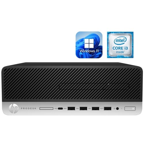 HP ProDesk SFF / i3-6100 / 16GB RAM / 256GB SSD / Windows 11 Pro / WiFi - Business Desktop PC Computer - Refurbished (Good)