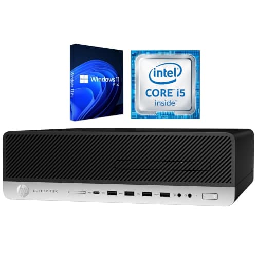 HP EliteDesk SFF / i5-6500 3.2GHz / 16GB RAM / 512GB SSD / Windows 11 Pro / WiFi - Business Desktop PC Computer - Refurbished (Good)