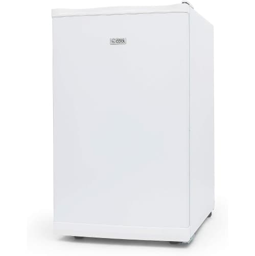 Commercial Cool Upright Freezer, Stand Up Freezer 2.8 Cu Ft with Reversible Door, White