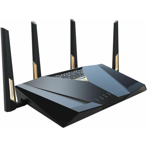 ASUS RT-BE88U Dual-Band WiFi 7 AiMesh Extendable Performance Router, 4K-QAM, MLO, Dual 10G Ports, SFP+, 4X 2.5G Ports, 4X 1G Ports, 34G WAN/LAN Capacity,...