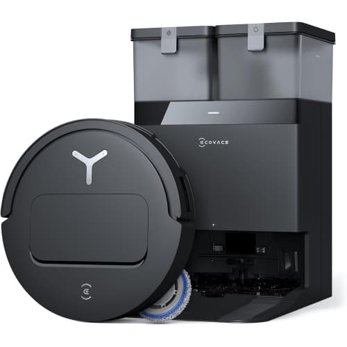 ECOVACS DEEBOT T50 PRO Omni Robot Vacuum & Mop for Multi-Surface with OMNI Dock Auto-Empty, Mop Wash & Dry, AIVI 3D, 15,000Pa - Black