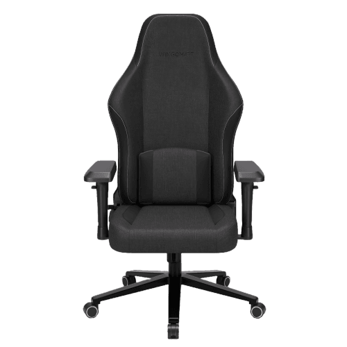 WINGOMART Ergonomic Gaming Chair with Memory Foam Support & 4D Armrests – High-Back 180° Reclining Linen Executive Office Chair with Flat Alloy Base for Premium Comfort