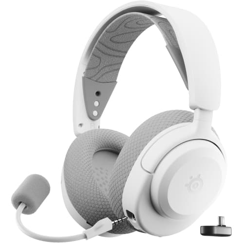 Arctis Nova 3P Wireless Multi-Platform Gaming Headset — Mobile App Control — 40 HR Battery — Neodymium Magnetic Drivers — 2.4GHz/Bluetooth — PS5, PS4, PC, Switch, Mobile — White