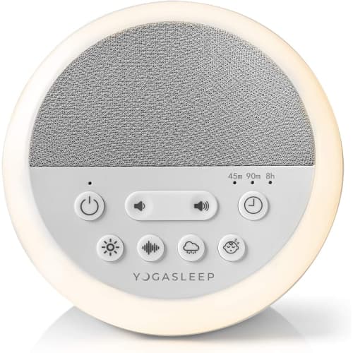 Yogasleep Nod White Noise Sound Machine, With Soft Night Light & Sleep Timer, 20 Sound Options Including Lullabies, Nature & Pink Noise, Sleep Aid For Baby & Adults
