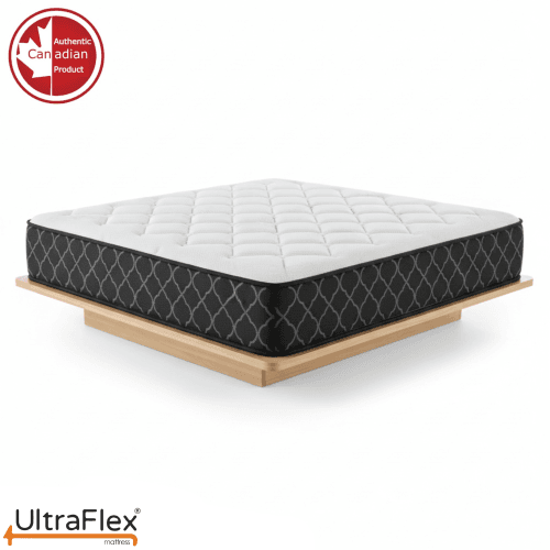 UltraFlex® SUMMIT Twin Size Firm Mattress, Canadian-Made Orthopedic Pocket Coil Hybrid Quilted Top, Foam Encasement & Cooling Comfort