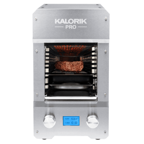 Kalorik Pro 1500°F Electric Steakhouse Grill and Broiler - Stainless Steel