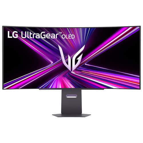 LG 45" QHD 240Hz 0.03ms GTG Curved OLED G-Sync FreeSync Gaming Monitor (45GX900A-B) - Black