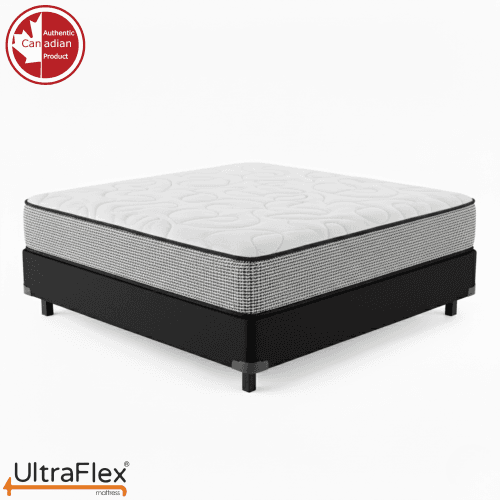 UltraFlex® DreamWeaver Double Size Medium Firm Hybrid Mattress – Canadian-Made Orthopedic Pocket Coil with Cooling Gel Foam & Quilted Top Support