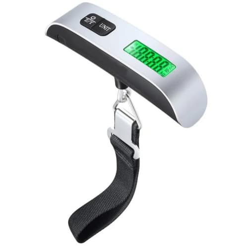 High Precision Luggage Scale, Digital Electronic LCD Display Tare Function Backlight Hanging Weighing Portable Handheld Balance Pocket Suitcase Bag Baggage 110lb 50kg Travel