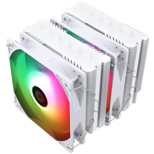 Thermalright Peerless Assassin 120 SE ARGB White CPU Air Cooler, 6 Heat Pipes CPU Cooler, Dual 120mm TL-C12CW-S PWM Fa..