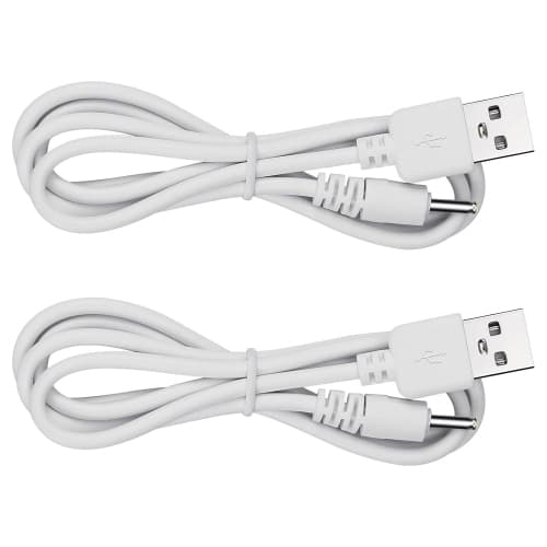 Charger Cable Replacement for Infant Optics DXR-8 / DXR8 PRO Monitor Unit, Round-Pin Power Cord 2-Pack
