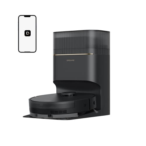 DREAME D20 Pro Plus Robot Vacuum & Mop for Hard Floors & Carpets with 13,000Pa Suction, Self-Emptying Dock, LiDAR - Black