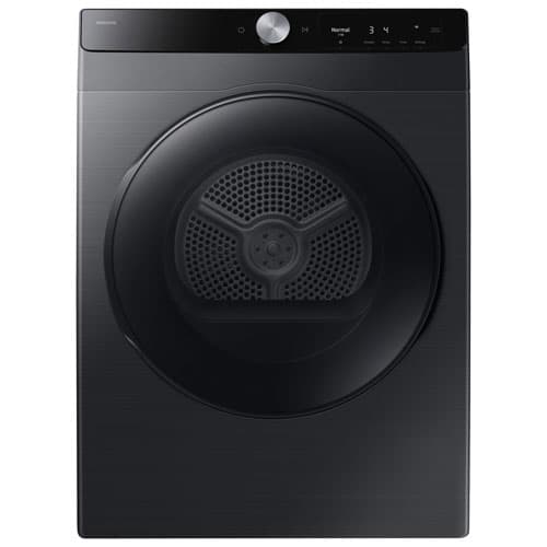 Samsung 4 Cu. Ft. Compact Stackable Electric Dryer with AI Sensor Dry, SmartThings & 15 Drying Cycles (DV25FG60BVBBAC) - Black