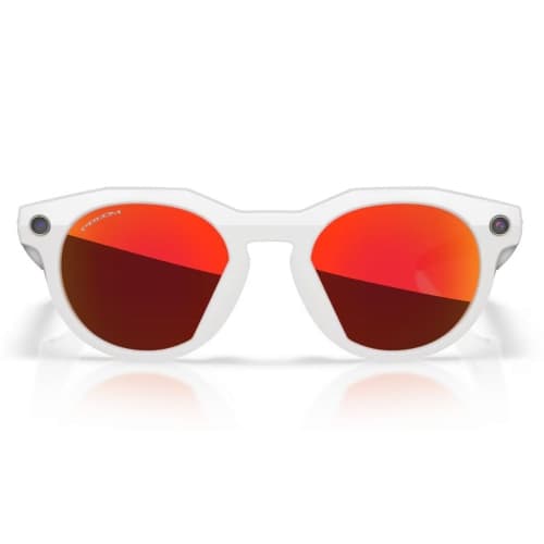 (Brand New) Meta Oakley Meta HSTN Smart Glasses – Warm Grey Frame, Prizm Ruby Lenses, Meta AI, 32GB Storage