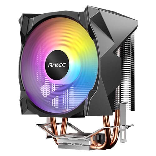 Antec A30 NEO ARGB CPU Cooler — 92 mm PWM ARGB Fan, Dual Copper Heat Pipes, Intel/AMD Compatible